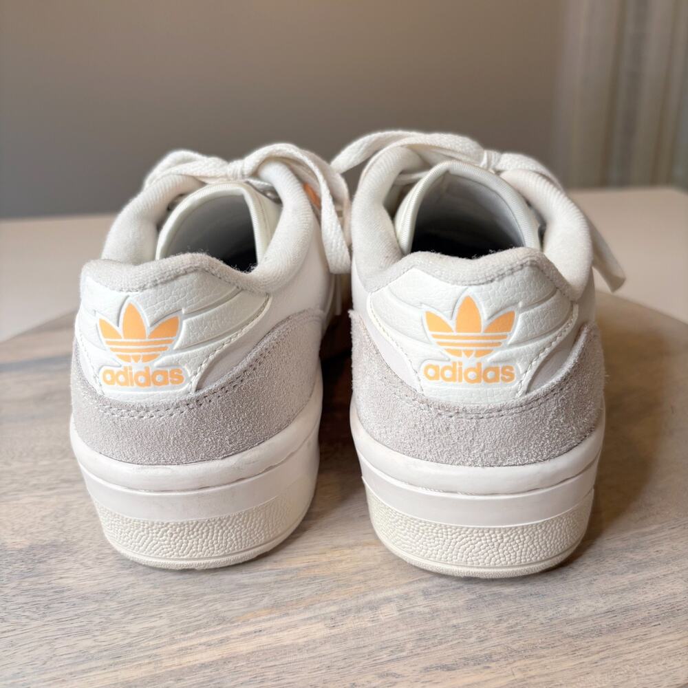 Adidas Rivalry Low 86 IG6313 White Acid Orange Men’s Size 7.5 Retro Sneakers - Picture 7 of 10